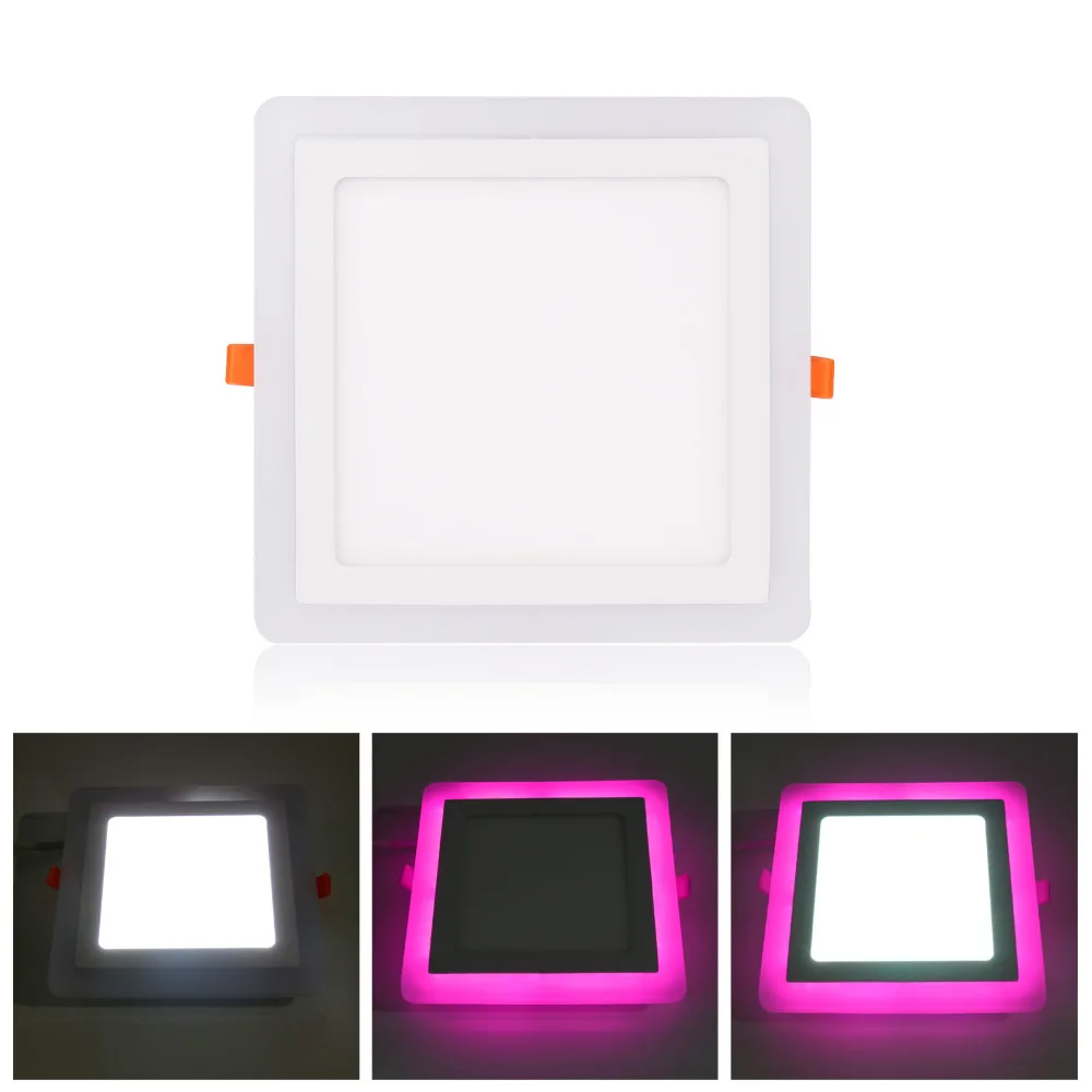 Светодиодсветильник панель RGB 6 Вт/9 Вт/16 Вт/24 Вт ультратонкая Встраиваемая