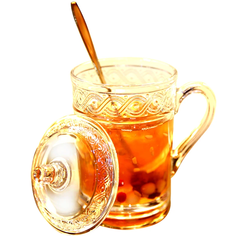 Простая Офисная чайная чашка креативная кружка из хрустального стекла