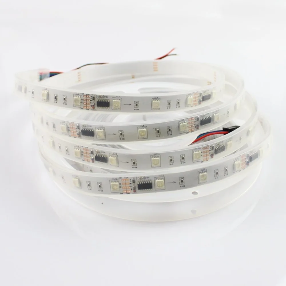 Светодиодная Пиксельная лента SMD5050 WS2801 12 В IP67 36 светодиодов 10 м/лот