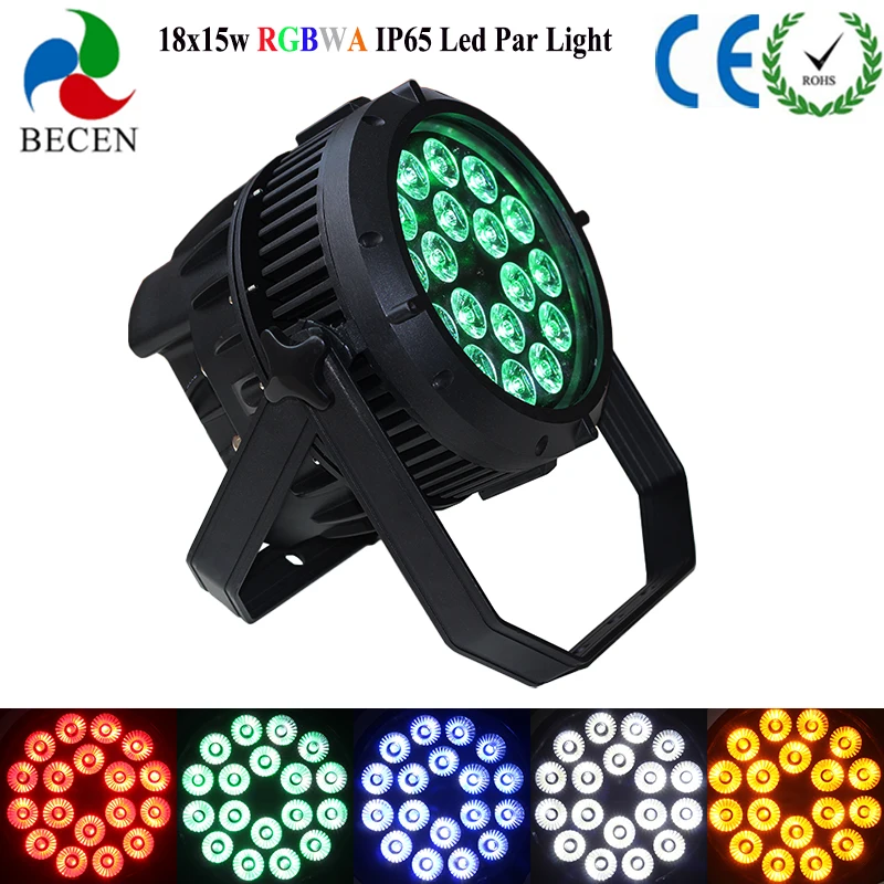 18X15 Вт rgbwa 5in1 светодиодный параболический алюминизированный отражатель DMX512
