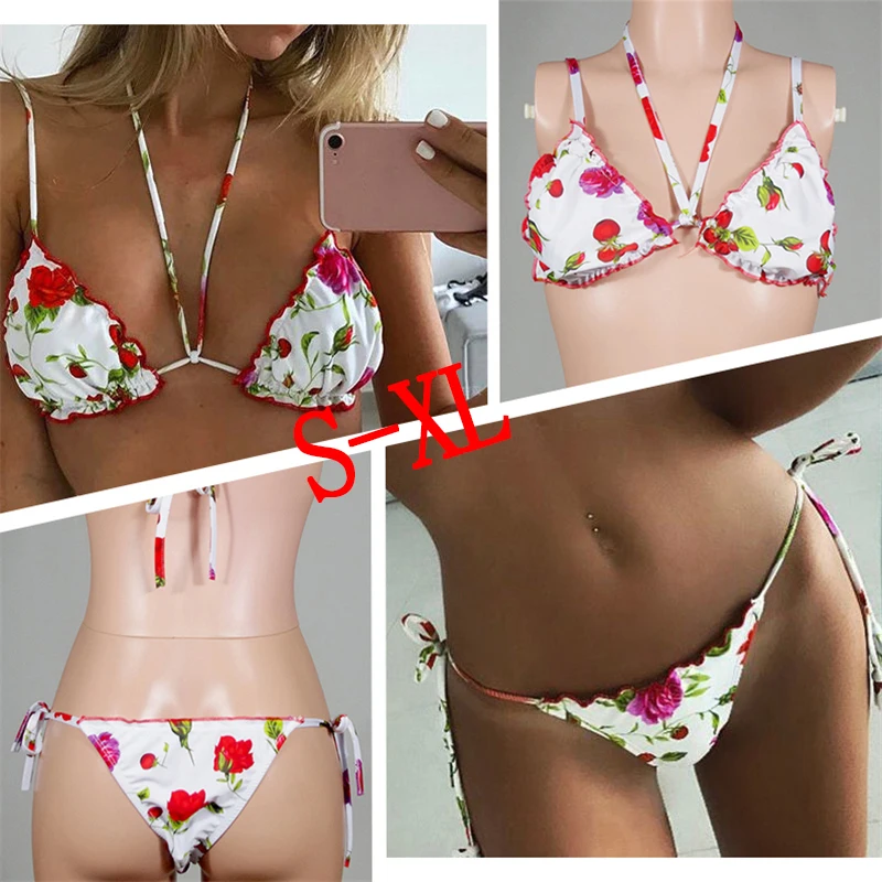 Женский купальник бикини на шнурках с отверстиями в африканском стиле 2018|swimwear women