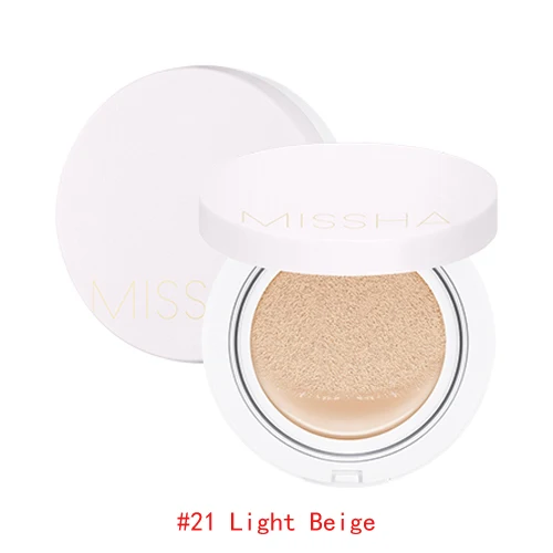 21 Light Beige MISSHA, волшебная наволочка для подушек, стойкая(SPF50+/PA+++), воздушная подушка, BB крем, консилер, увлажняющий тональный крем, CC крем, корейская косметика - Цвет: 21 Light Beige