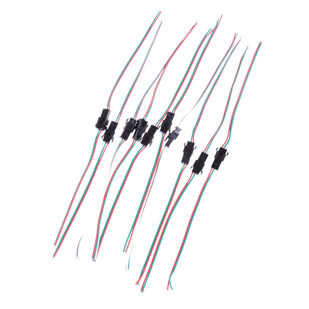 10 пар 2/3/4 Pin Штекерный и гнездовой разъем провода для 5050/3528 RGB светодиодной ленты