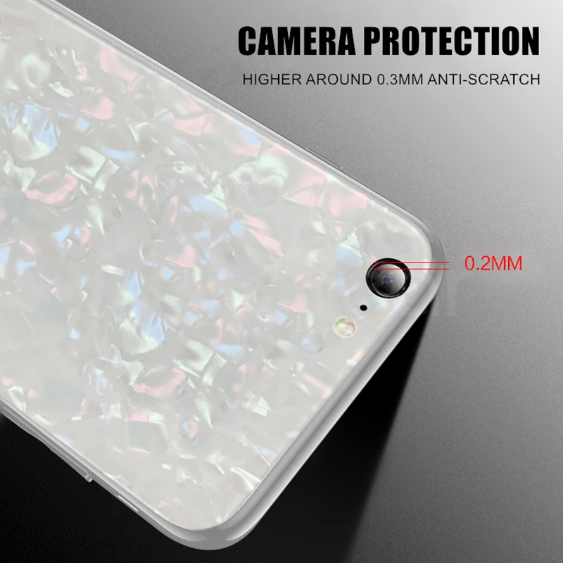 Новинка чехол из закаленного стекла для iPhone XR Xs Max Красивая жесткая задняя крышка
