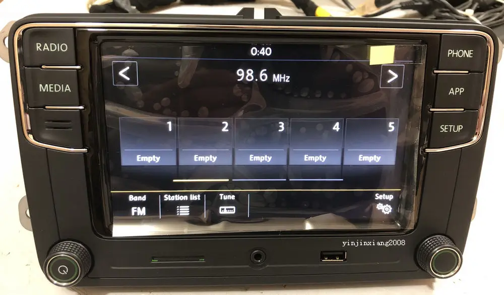 Зеленый Свет Зеленая кнопка CarPlay RCD330 плюс RCD330G приложение 6.5 &quotMIB автомобиля Радио