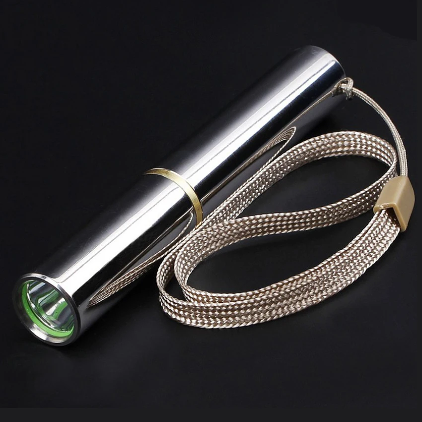 Портативный мини-фонарик EDC из нержавеющей стали светодиодный водонепроницаемый