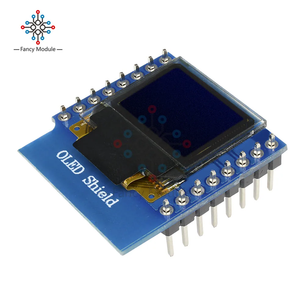 ЖК дисплей SSD1306 экран 0 66 дюйма 64X48 светодиодный IC I2C O LED для Arduino совместим с WeMos D1