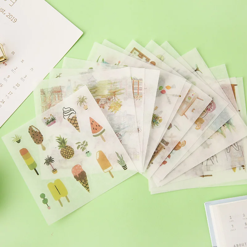 45 листов в коробке горячее тиснение бумажная наклейка океанские звезды