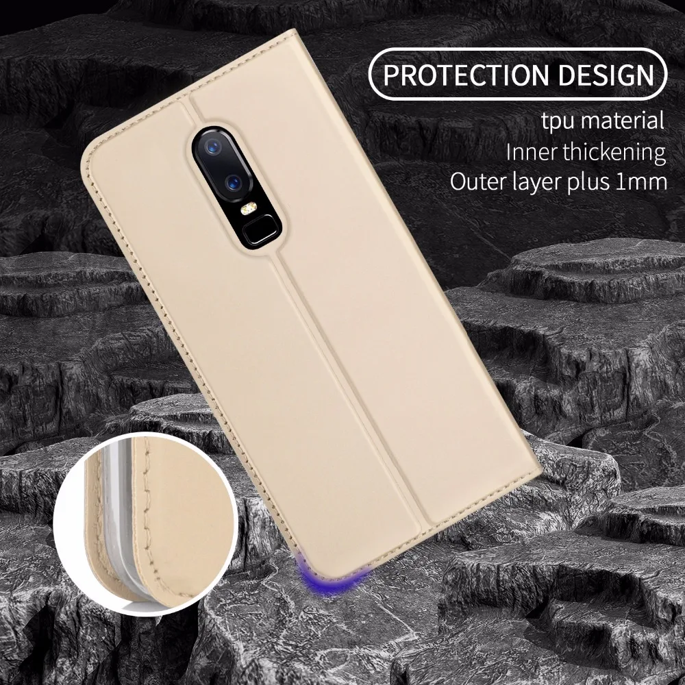 Чехол One Plus 6 для Oneplus A6000 1 + кожаный флип-чехол Oneplus6 кошелек телефона Funda Lenuo