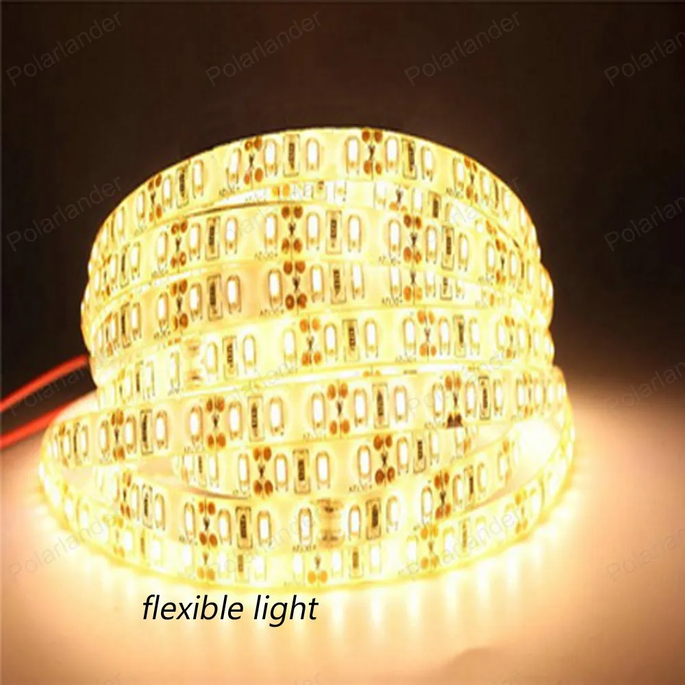 СВЕТОДИОДНАЯ Лента 3014 204 LED/метр DC12V Водонепроницаемый Белый/Теплый Белый/синий