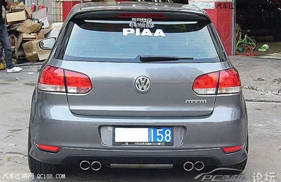 Использование для volkswagen golf 6 спойлер 2010-2013 модель Гольф 6 свет высокое качество абс материал Автомобиля Заднее Крыло праймер цветной спойлер