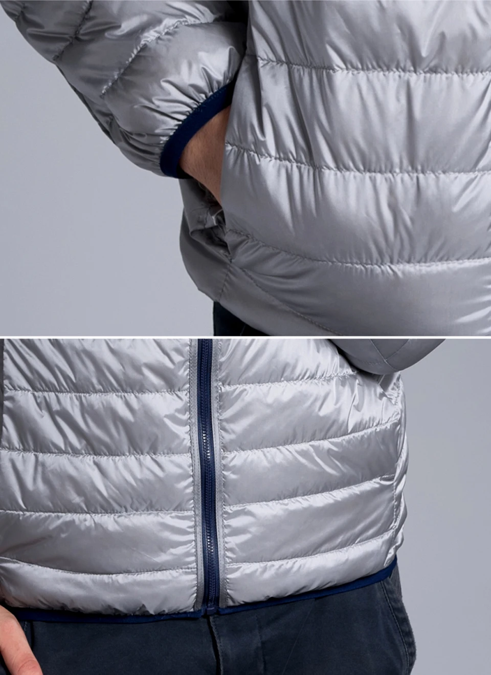 M-4XL, мужская двусторонняя куртка на утином пуху, новинка, зимний мужской ультра светильник, Двустороннее пальто, теплое, тонкое, стоячий воротник, пуховое пальто