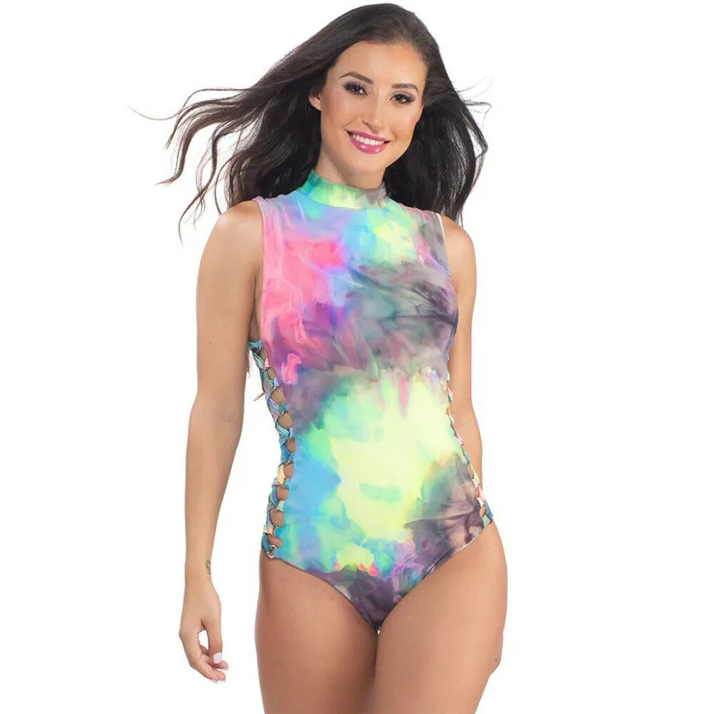 Женский купальный костюм с бандажом бразильский купальник монокини пляжная