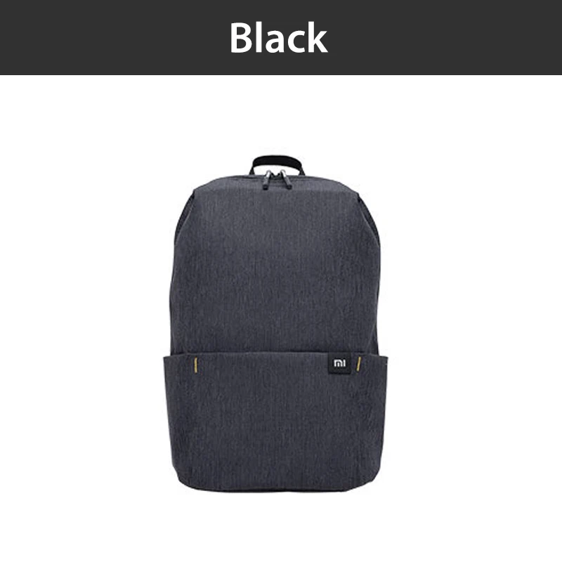 Xiaomi Solid 10L Досуг Спорт Грудь пакет сумка-рюкзак-красочные унисекс для мужчин женщин путешествия Кемпинг Сумка-s Рюкзак-s - Цвет: Черный