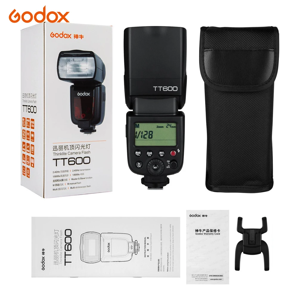Godox TT600 TT600S 2,4G Беспроводная фотовспышка со встроенным триггером для SONY Canon Nikon Pentax Olympus Fuji
