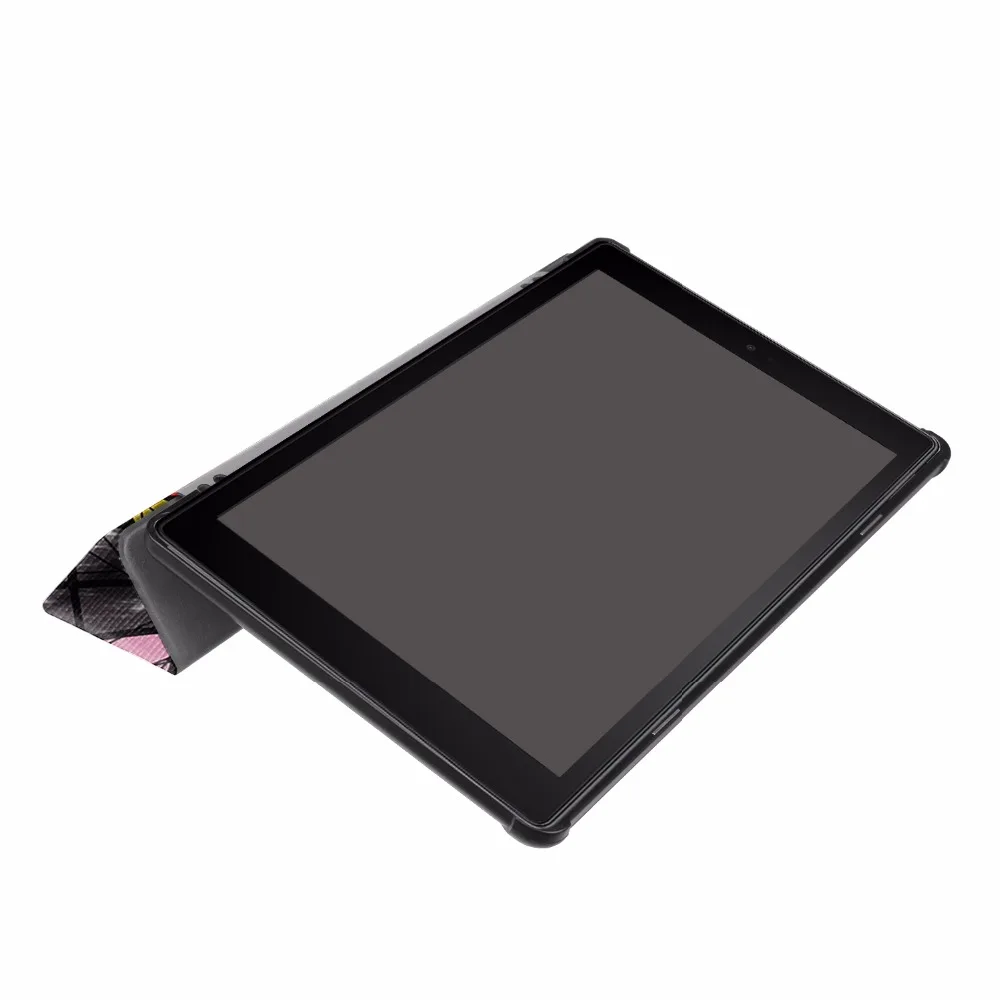 Чехол для Amazon Kindle Fire HD 10 2017 тонкий чехол планшета с принтом умный кожаный книжка