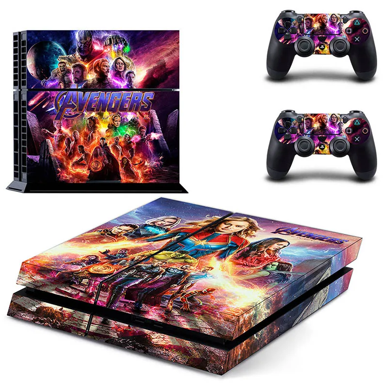 Мстители: Endgame PS4 наклейка s Play station 4 кожа винило наклейка для Playstation 4 PS 4 консоль и контроллер скины Pegatinas