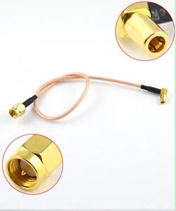 Кабель удлинитель со штекером SMA на гнездо SSMB RG316 15 см|cable rca plug|cable plug connectorplug power cable