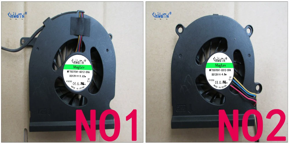 Новый вентилятор для ноутбука с процессором и графическим NFB90D12M DC 12V 0.50A NFB70C12H 0.35A 4