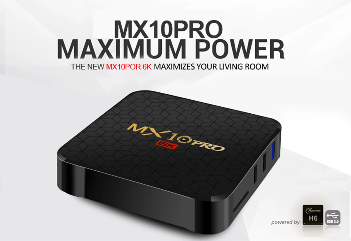 ТВ приставка SMART Android 9,0 6K MX10 Pro WiFi KDLPAY Quad основной игрок HDMI 2,0 медиа
