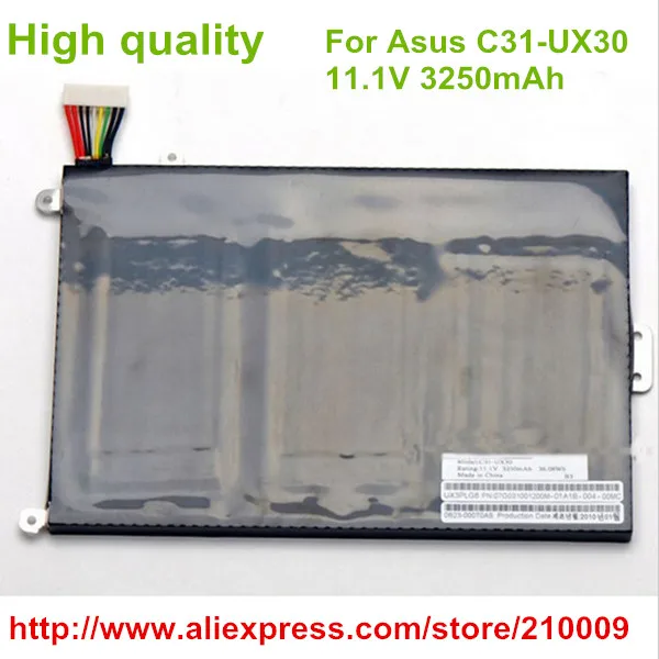 Оригинальный Новый аккумулятор для ноутбука U120 U20 UL30 UX30 UX30 UL30 UX30Ku UX30KA C31-UX30, 11,1 В, 3250 мАч