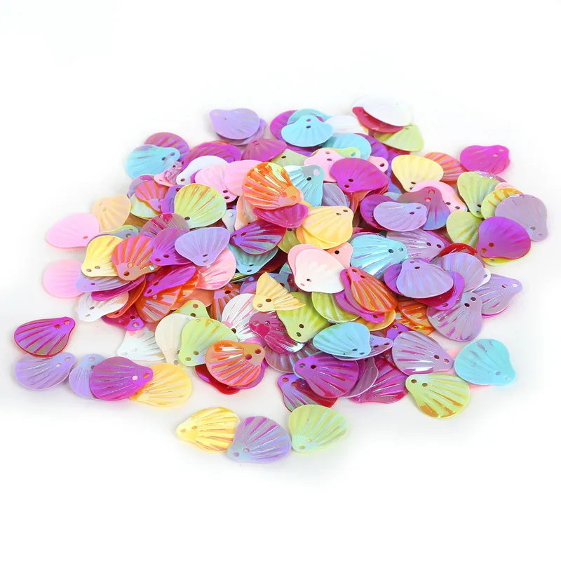 Бусины NiceBeads в форме ракушки/сердца разноцветные свободные пайетки для одежды