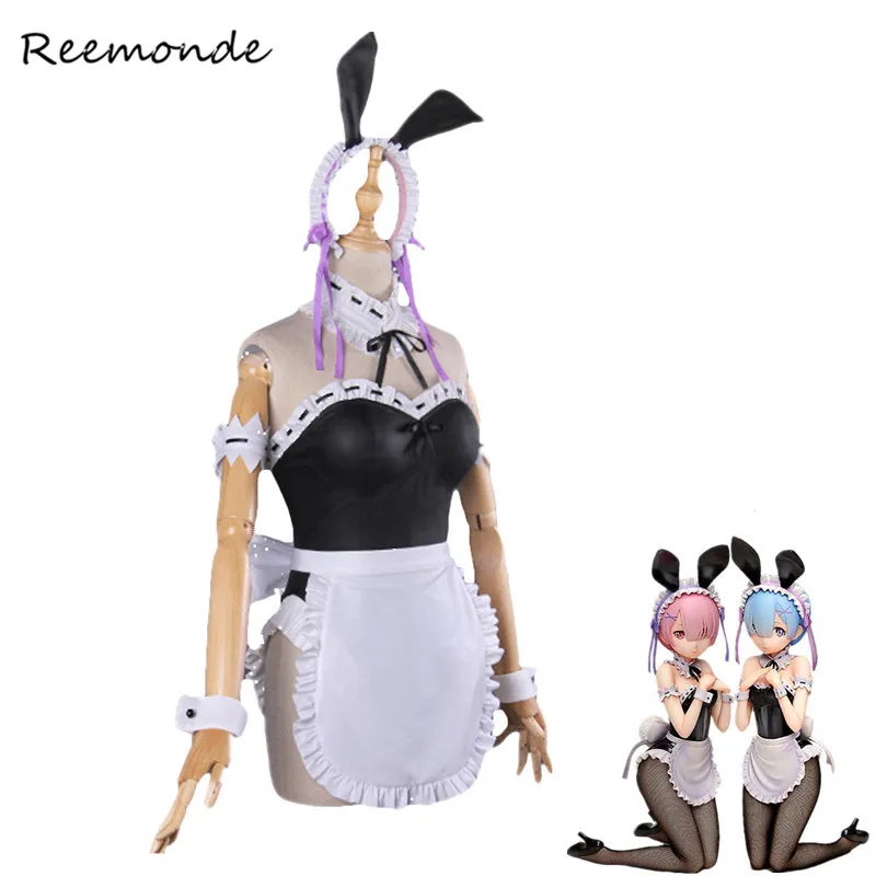 Костюмы для косплея по мотивам аниме Re Zero кара хаджимеру Isekai Seikatsu RAM REM парики из
