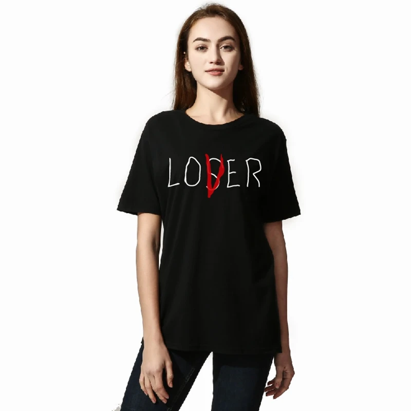 Losers Club Sweetheart T Shirt Couple Lover Men Women Casual Cotton Short Sleeve tshirt Loser Fall in Love Tops|Футболки| |
