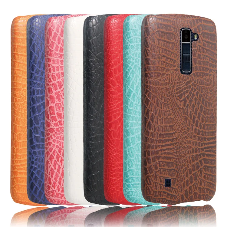 Роскошный кожаный чехол с узором крокодиловая Змея для LG K10 2016 противоударный