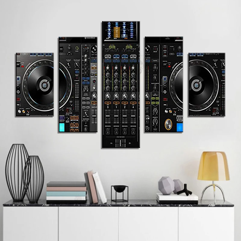DJ музыка Экстра большой напечатанный на картине Настенный декор холст для