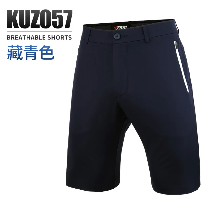 KUZ057 Navy blue PGM шорты для гольфа мужские спортивные шорты эластичные шорты удобные дышащие шорты - Цвет: KUZ057 Navy blue