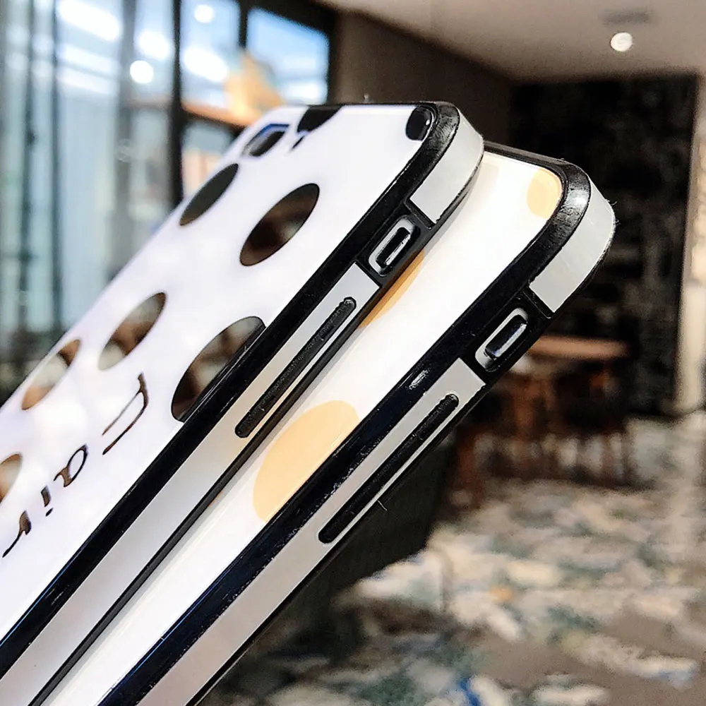Роскошный чехол KISSCASE из закаленного стекла для iPhone 7 8 XR XS Max Wave Point 6 S Plus X Coque |