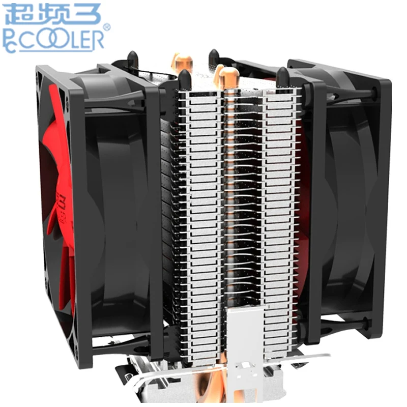 Кулер для процессора Intel LGA1151 775 1150 1155 с двумя вентиляторами|heatpipe cpu cooler|cpu coolerheatpipe |