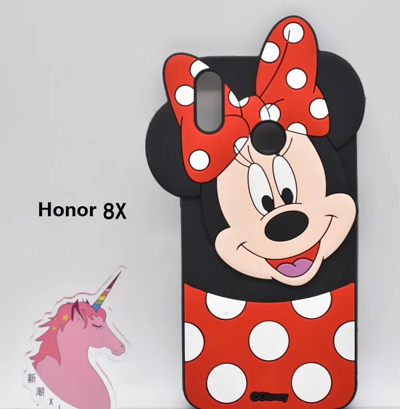For Huawei G7 Y3 5 6 7 G610 4X Soft 3D Minnie Mouse Polka Dot Case Mate10 lite P smart Nova 3i 2plus Cartoon Kids Kawai Cover |