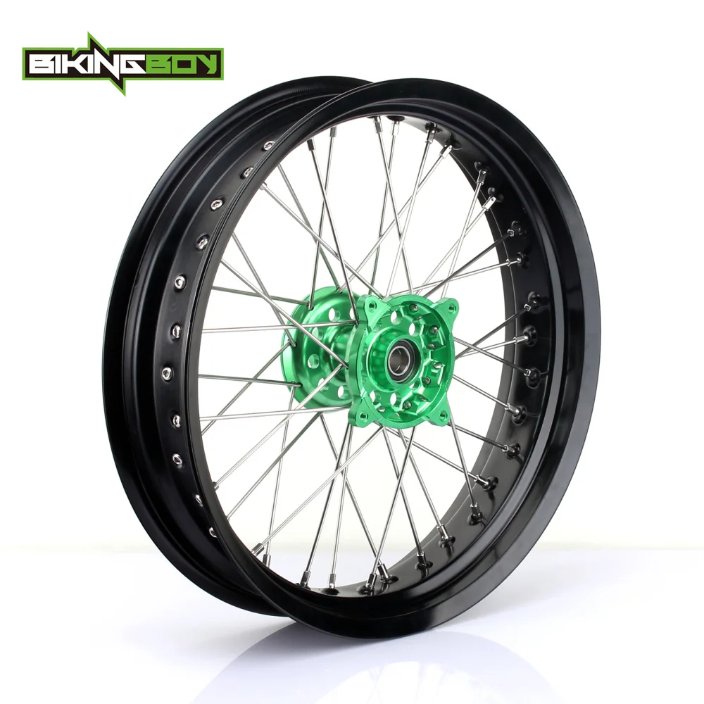 Передний обод колеса BIKINGBOY 3 5X17 &quotMX Motocross 36 спиц для Kawasaki KX125 KX250 06 13 KX 250 450 F 2006