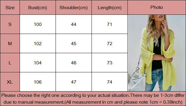

2019 Autumn Women Sweater Shawl Casual Loose Sweater-shirt Knitted Long Sleeve Sweater Open Shirts Solid Color