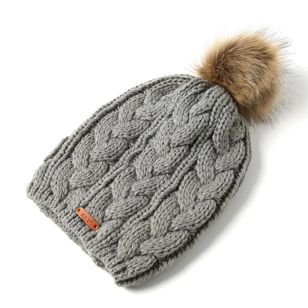 Новая модная кашемировая мягкая Толстая теплая шапка вязаная для женщин и мужчин