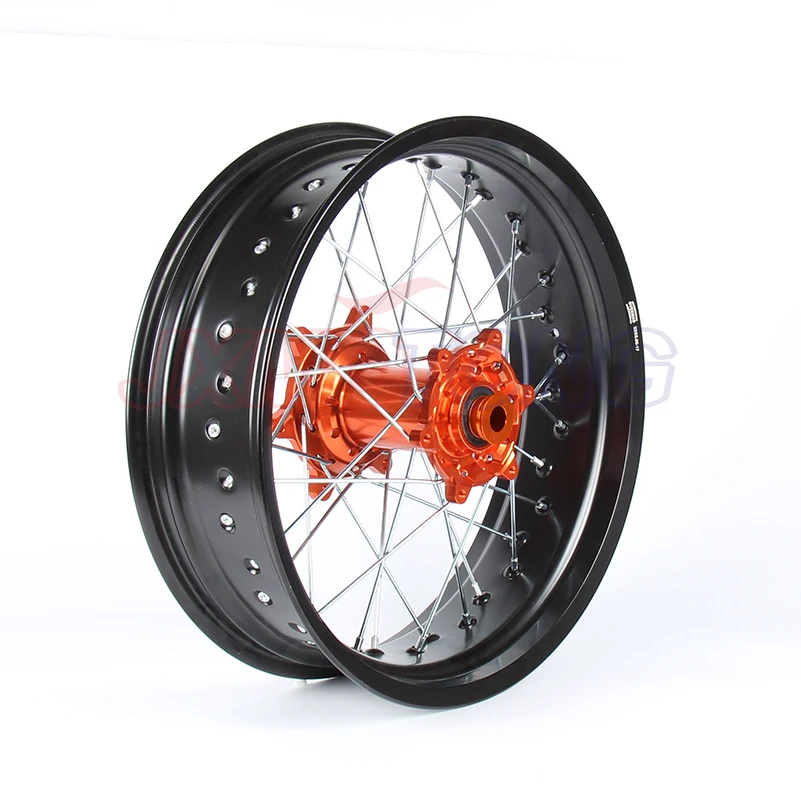 Оранжевая ступица заднего колеса Supermotard 5 0*17 дюймов для KTM SXF EXC-R SX EXC 300 450 125 250 350 530