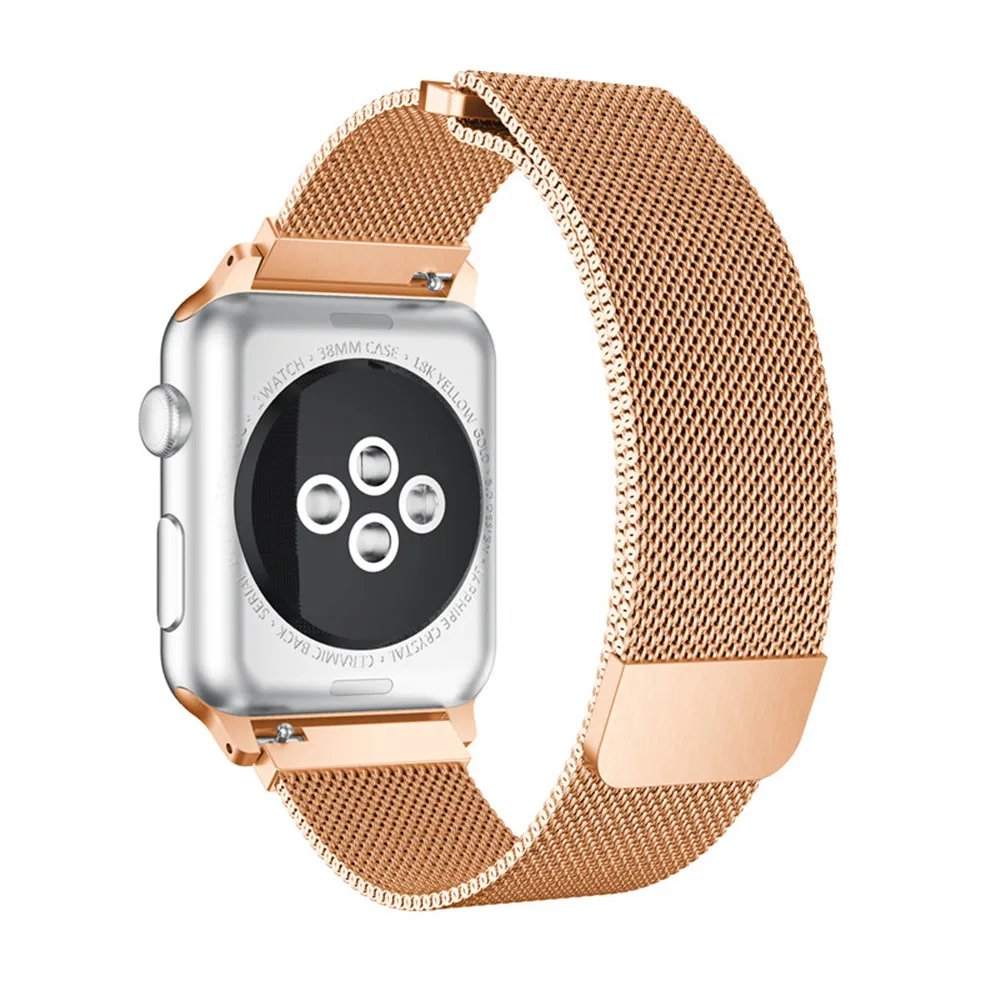 Спортивный Браслет Миланская петля часы на магнитном ремешке для Apple Watch ремешок для iwatch серии 4 3 2 1 сменный ремешок для часов