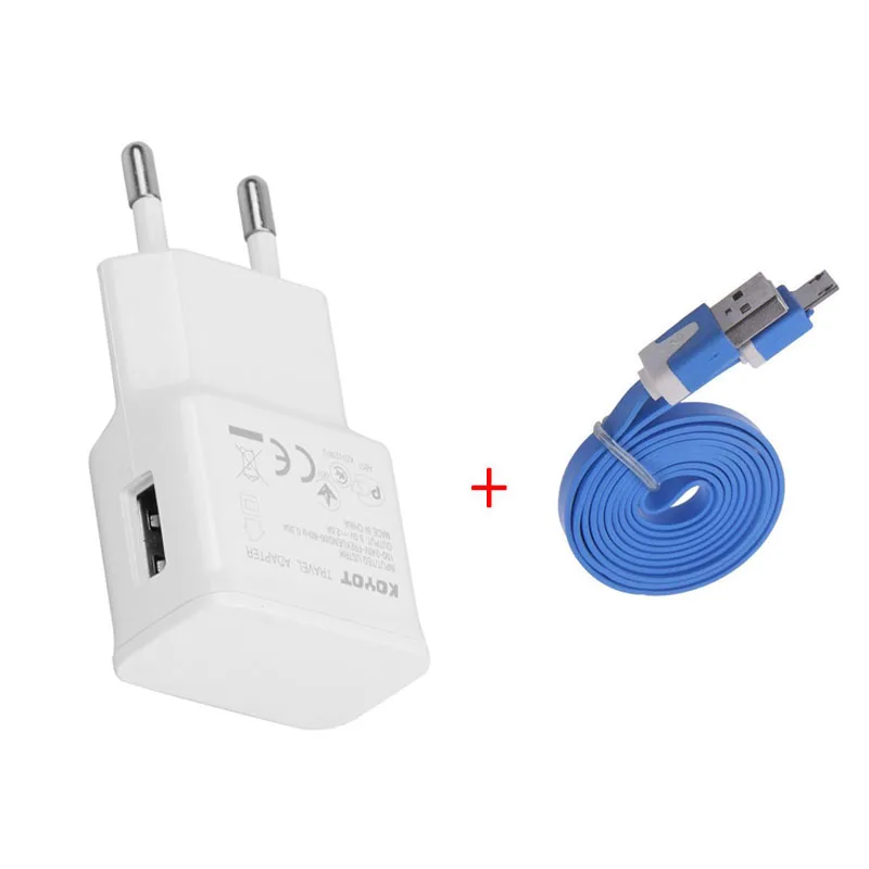 Лидер продаж! Адаптер с европейской вилкой 5 в 2 А + Кабель micro usb для зарядки и