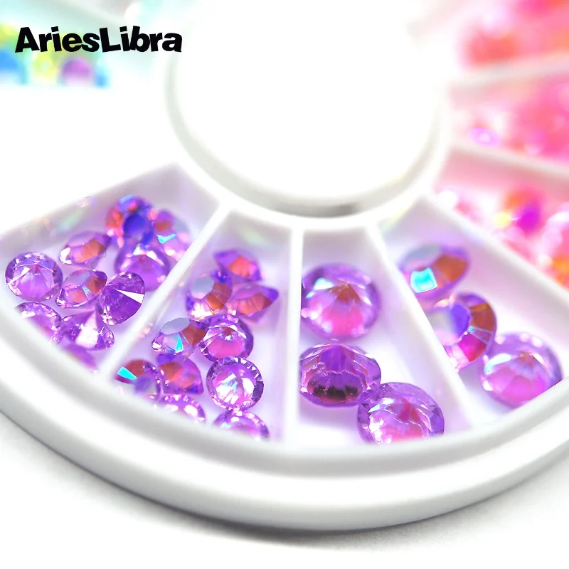 AriesLibra AB Красочные конусные формы украшения для ногтей Дизайн ногтей Стразы Аксессуары для маникюра Инструменты для дизайна ногтей