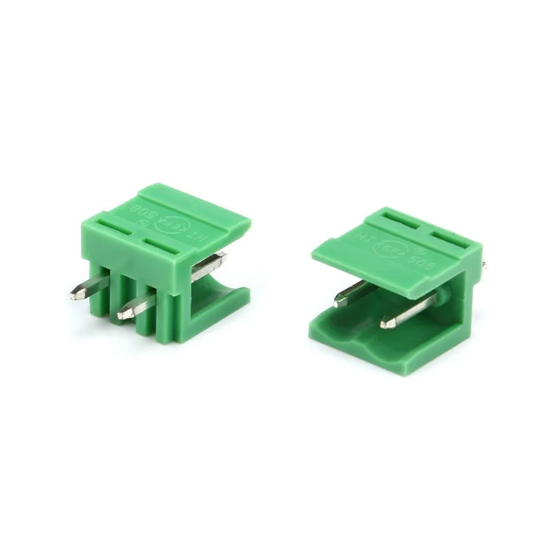 10 шт./лот 2/3/4/5/8 Pin игольчатым подшипником гнездо HT5.08 Терминалы Разъем 5,08 мм шаг разъем печатной платы Клеммная колодка 300V 10A - Цвет: 2P
