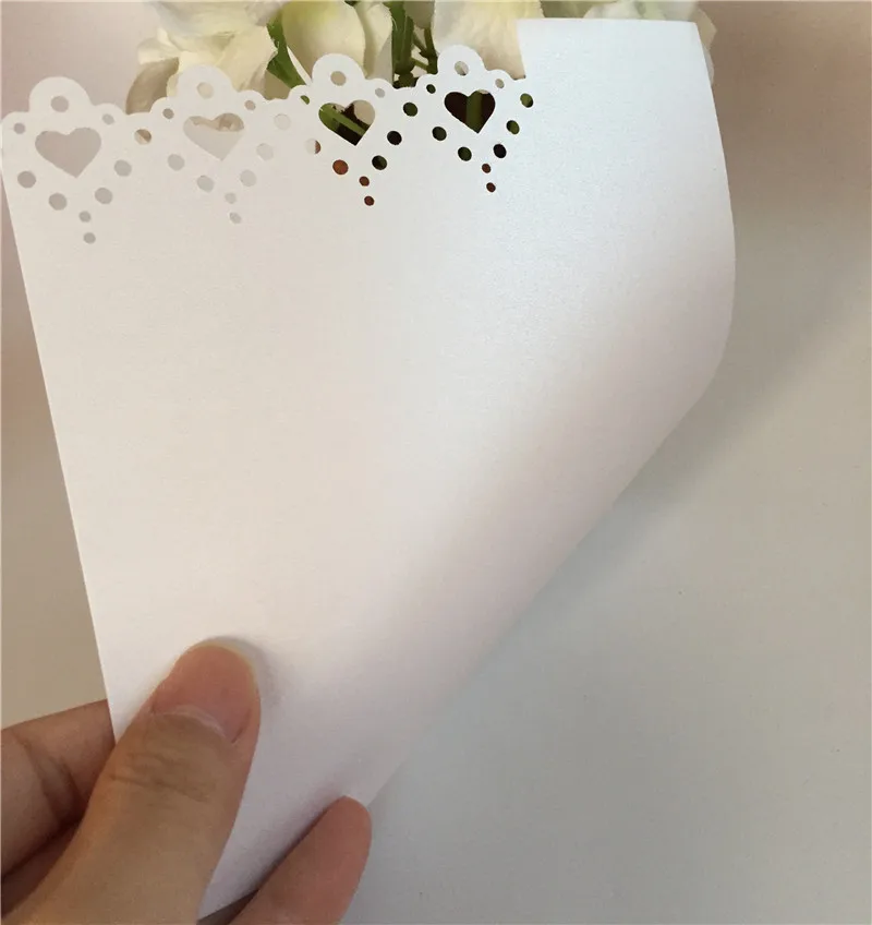 Винтажный Свадебный Гость метание конфетти конус крем цвета слоновой кости