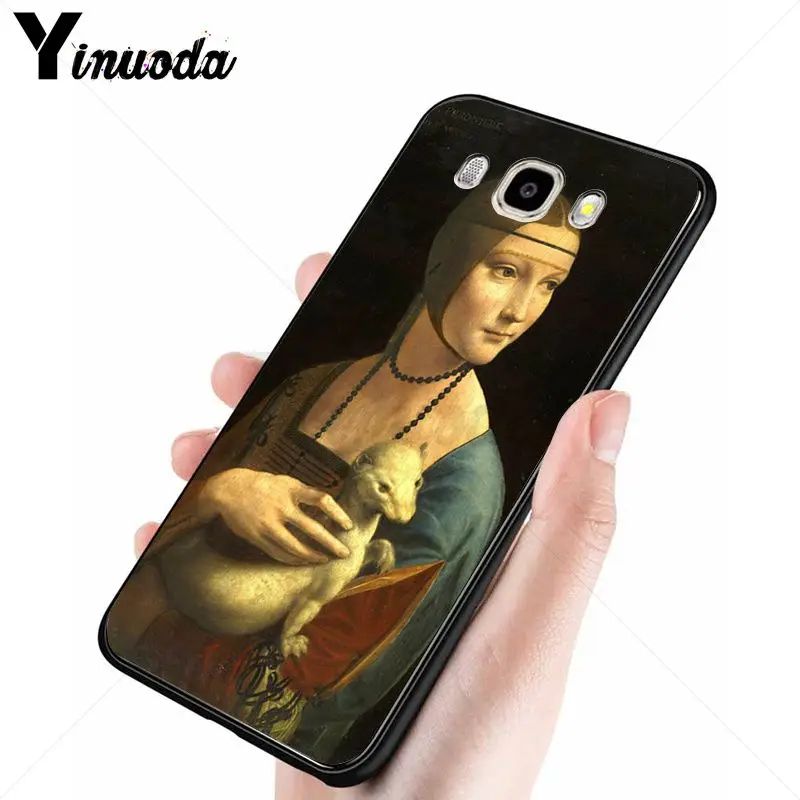 Чехол для телефона Yinuoda Leonardo da Vinci Mona Lisa Pat Cat Van Gogh Samsung Galaxy j6plus j7 prime j8 j2 j4plus 2018 |