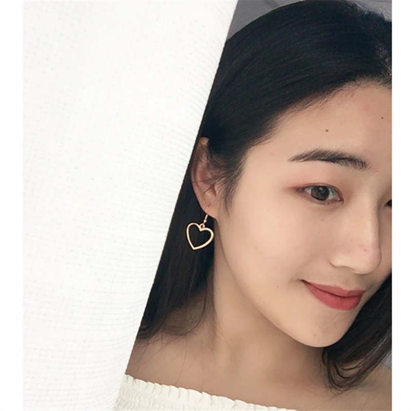 2019 Горячая Мода серьги-гвоздики женские посеребренные золотые Bijoux Простые полые