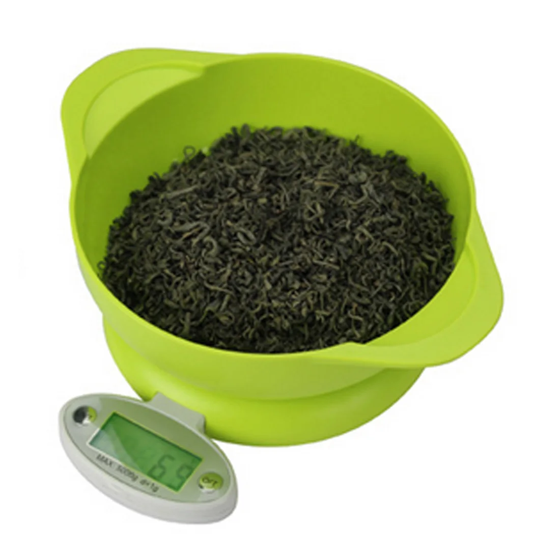 Hot Sale Practical 5KG/1g LCD Display Digital Scale Electronic Kitchen Food Diet Postal Weight Tool with Tray Green|kitchen digital weight|digital