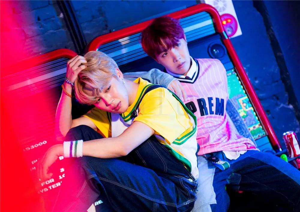 Navy Blue Kpop koren band постеры глянцевая бумага печатает яркие цвета четкое изображение украшение дома - Color: Navy Blue