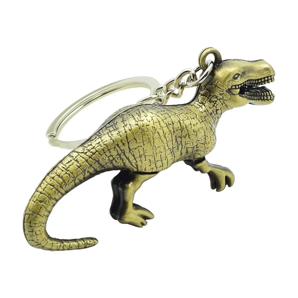 Динозавр кольцо для ключей 3D животных брелок творческий металлический держатель