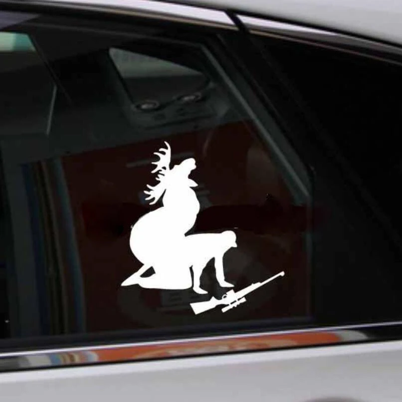 BEMOST наклейки для автомобиля с изображением лося-охотника как я люблю мое мясо