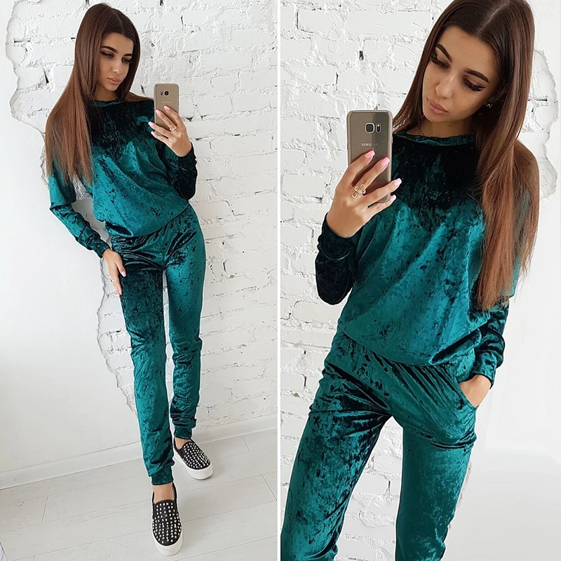 Женская модная свободная футболка с длинным рукавом круглым вырезом элегантные